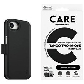 Etui CARE by PanzerGlass Feature Tango   2w1 Wallet do iPhone 16e / 17e czarny
