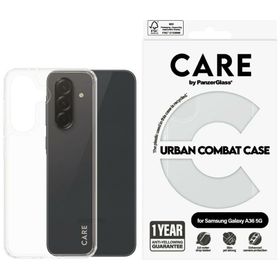 Etui CARE by PanzerGlass Flagship Urban Combat do Samsung Galaxy A36 5G przezroczysty