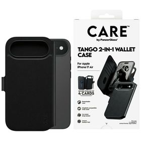Etui CARE by PanzerGlass Feature Tango   2w1 Wallet Case MagSafe do iPhone Air czarny