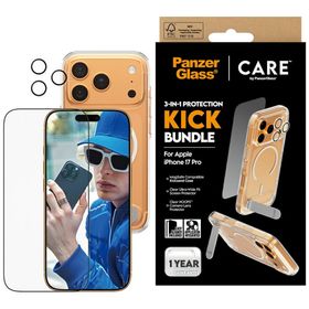 Zestaw ochronny CARE by PanzerGlass      Feature Kick 3w1 Etui+Szkło+Lens do iPhone 17 Pro