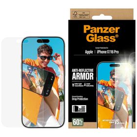 Szkło hartowane PanzerGlass Armor        Anti-Reflective EasyAligner do iPhone 17 / 16 Pro