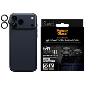 Szkło ceramiczne na obiektyw PanzerGlass Hoops Ceramic II do iPhone 17 Pro / 17 Pro Max / 16 Pro / 16 Pro Max
