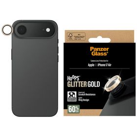 Szkło hartowane na obiektyw PanzerGlass  Hoops Glitter do iPhone Air złoty