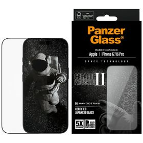 Szkło ceramiczne PanzerGlass Ceramic II  Ultra-Wide Fit EasyAligner do iPhone 17 / 16 Pro