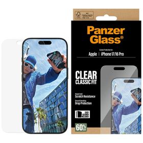 Szkło hartowane PanzerGlass Classic Fit  EasyAligner do iPhone 17 / 16 Pro