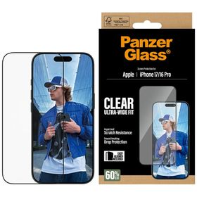 Szkło hartowane PanzerGlass Ultra-Wide   Fit EasyAligner do iPhone 17 / 16 Pro