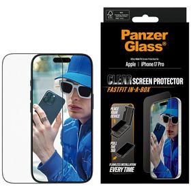 Szkło hartowane PanzerGlass Ultra-Wide   Fit Fastfit do iPhone 17 Pro