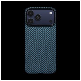 Etui PITAKA Ultra-Slim MagSafe do iPhone 17 Pro czarno niebieski