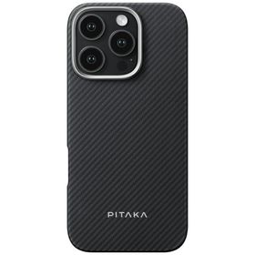 Etui PITAKA Ultra-Slim MagSafe do iPhone 16 Pro czarno szary