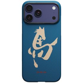 Etui PITAKA Edge Case Ink Horse Painting do iPhone 17 Pro Max azure green