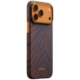 Etui PITAKA Edge Case Breath of Veins do iPhone 17 Pro Max burning orange