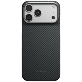 Etui PITAKA Edge Case MagSafe do iPhone 18 Pro Max / 17 Pro Max czarno-szary