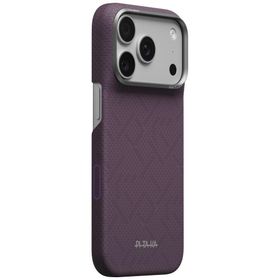 Etui PITAKA Edge Case PTK Weaving-Charoite MagSafe do iPhone 18 Pro / 17 Pro fioletowy