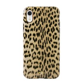 Puro Glam Leopard Cover iPhone Xr czarny/black Limited Edition IPCX61LEO1BLK