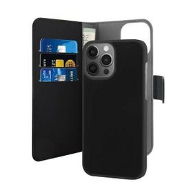 Puro Wallet Detachable iPhone 13 Pro6,1" 2w1 czarne/black IPC13P61BOOKC3BLK
