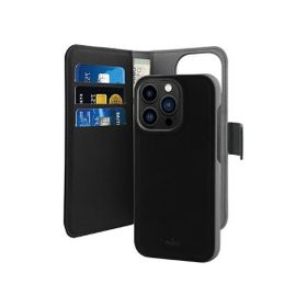Puro Wallet Detachable iPhone 14 Pro6,1" 2w1 czarne/black IPC14P61BOOKC3BLK