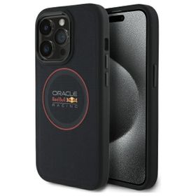 Red Bull RBHMP14L24PUILVR iPhone 14 Pro  6.1" hardcase granatowy/navy Leather Red Ring MagSafe