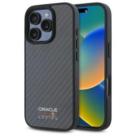 Red Bull RBHMP16L24CFILSK iPhone 16 Pro  6.3" hardcase czarny/black Carbon Fiber Shiny Logo MagSafe