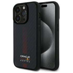 Red Bull RBHMP14L24CFGSMK iPhone 14 Pro  6.1" hardcase czarny/black Carbon Fiber Power Bar MagSafe