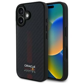 Red Bull RBHMP16M24CFGSMK iPhone 16 Plus 6.7" hardcase czarny/black Carbon Fiber Power Bar MagSafe