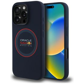 Red Bull RBHMP16X24SIILVR iPhone 16 Pro  Max 6.9" hardcase granatowy/navy Silicone Red Ring MagSafe