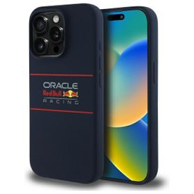 Red Bull RBHMP15L24SIHSRV iPhone 15 Pro  6.1" hardcase granatowy/navy Silicone Horizontal Logo MagSafe