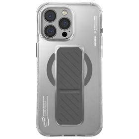 Skinarma etui Axon iPhone 16 Pro 6.3"    Magnetic Charging + Grip Stand titanium