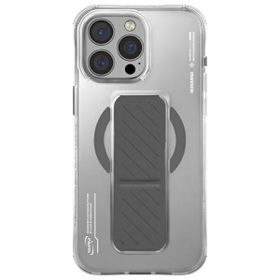 Skinarma etui Axon iPhone 16 Pro Max     6.9" Magnetic Charging + Grip Stand titanium