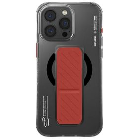 Skinarma etui Axon iPhone 16 Pro 6.3"    Magnetic Charging + Grip Stand czarny/black