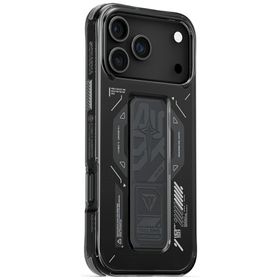 Etui Skinarma Helio do iPhone 17 Pro Max Magnetic Charging + Grip Stand grafitowy