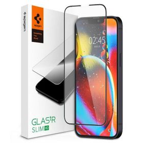 Spigen Glass FC iPhone 17e/16e/13/13     Pro/14 szkło hartowane czarna ramka AGL03392