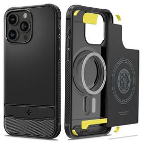 Spigen Rugged Armor MAG iPhone 15 ProMax 6,7" Magsafe czarny/matte black ACS06561