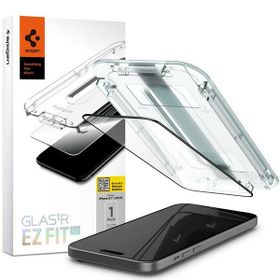 Spigen Glas.TR FC iPhone 15 6.1""EZ FIT" szkło hartowane czarna ramka AGL06908