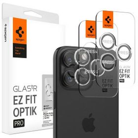 Ochrona na obiektyw aparatu Spigen       Optik.Tr Camera EZ FIT Lens do Apple iPhone 17 Pro Max / 17 Pro / 16 Pro Max / 16 Pro / 15 Pro Max / 15 Pro / 14 Pro Max / 14 Pro 2szt przezroczysty