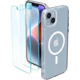 Spigen Cyrill Shine MAG iPhone 14 PlusMagsafe Glitter Clear etui + 2 x szkło ACS04942