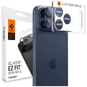 Ochrona na obiektyw aparatu Spigen       Glas.Tr Camera EZ FIT Optik Pro XL do Apple iPhone 17 Pro niebieski