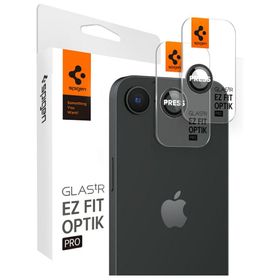 Osłona aparatu Spigen Optik Pro Glas.TR  "EZ FIT" Camera Protector 2szt do iPhone 16e / 17e czarny