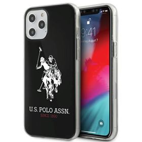 US Polo USHCP12MTPUHRBK iPhone12/12 Pro 6,1" czarny/black Shiny Big Logo