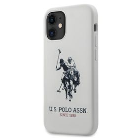 US Polo USHCP12SSLHRWH iPhone 12 mini5,4" biały/white Silicone Collection