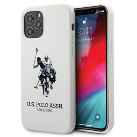 US Polo USHCP12MSLHRWH iPhone 12/12 Pro6,1" biały/white Silicone Collection