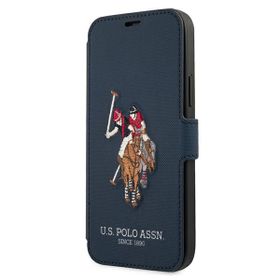 US Polo USFLBKP12LPUGFLNV iPhone 12 ProMax 6,7" granatowy/navy book Polo Embroidery Collection