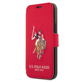 US Polo USFLBKP12LPUGFLRE iPhone 12 ProMax 6,7" czerwony/red book Polo Embroidery Collection