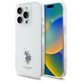 US Polo USHCP15XUSMT iPhone 15 Pro Max   6.7" przezroczysty/transparent IML Printed Double Horse Logo