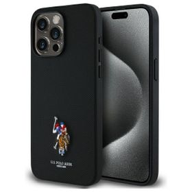 US Polo USHCP15XPEMK iPhone 15 Pro Max   6,7" czarny/black Embroidered DH Color