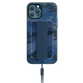 UNIQ etui Heldro iPhone 12/12 Pro 6,1"niebieski moro/marine camo Antimicrobial