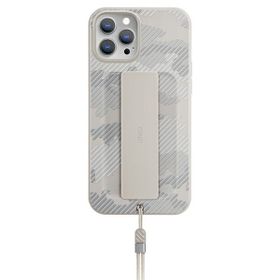 UNIQ etui Heldro iPhone 12 Pro Max 6,7"beżowy moro/ivory camo Antimicrobial