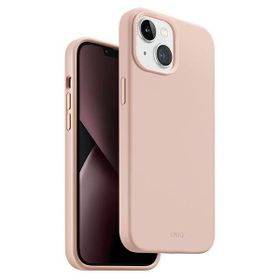 UNIQ etui Lino iPhone 14 / 15 / 13 6,1"różowy/blush pink