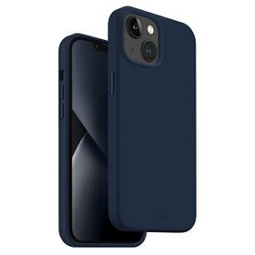 UNIQ etui Lino iPhone 14 Plus / 15 Plus6.7" niebieski/marine blue