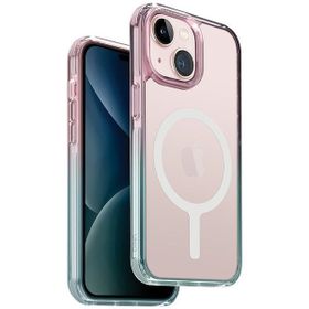 UNIQ etui Combat Duo iPhone 15 / 14 / 136.1" Magclick Charging niebiesko-różowy/pastel sky blue-powder pink