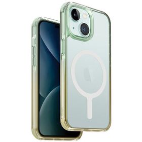 UNIQ etui Combat Duo iPhone 15 / 14 / 136.1" Magclick Charging zielono-żółty/sea green-soft yellow